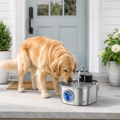 PuraPaws FreshFlow™ Wireless Stainless Steel Fountain