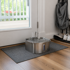 PuraPaws FreshFlow Plus™ 7L Stainless Steel Cat Water Fountain
